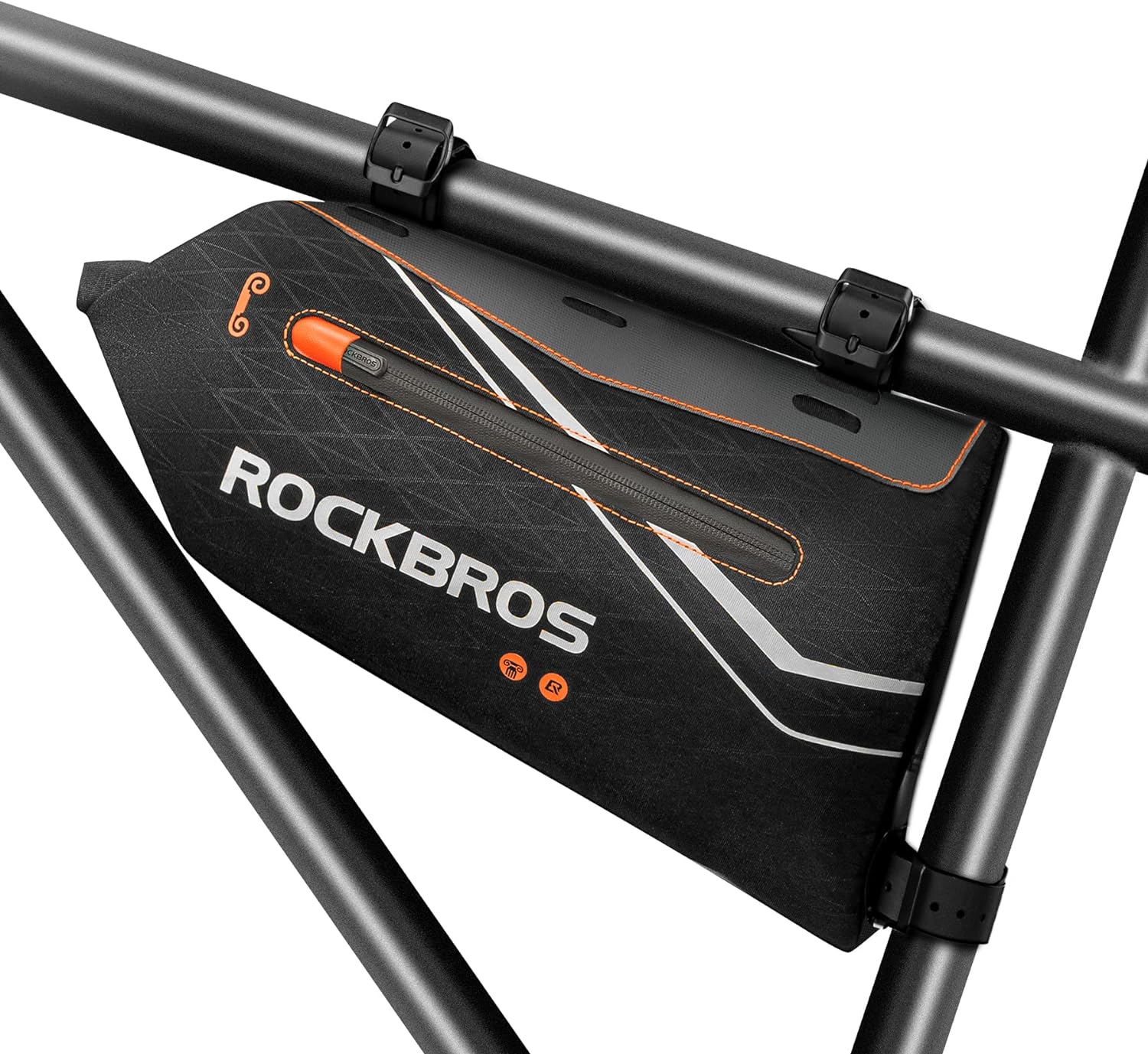 ROCKBROS Bike Frame Bag 3.5L Large Capacity Bike Bag Water Resistant Bike Storage Bag Triangle Bag Top Tube Bag for MTB Road Bicycle