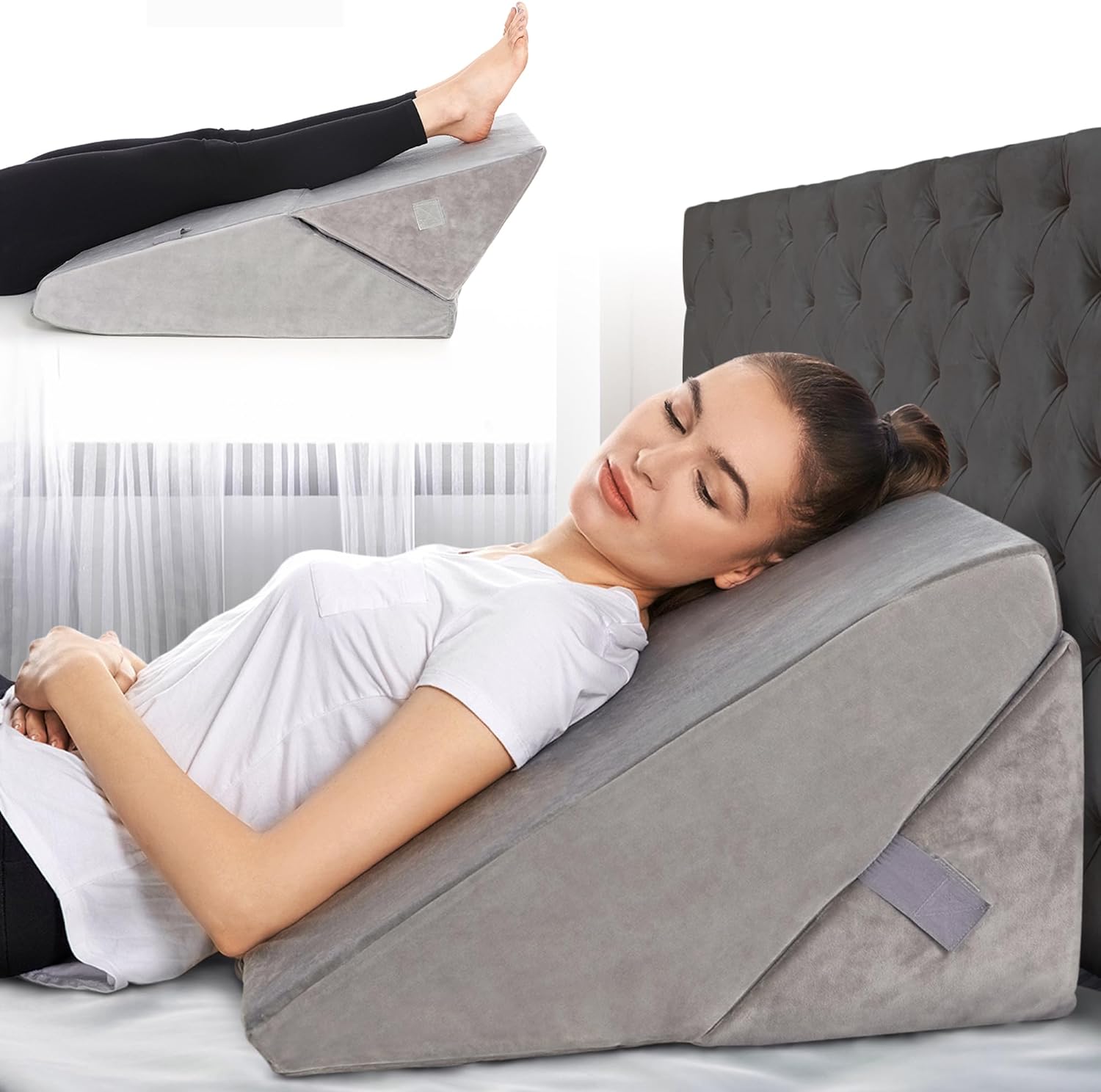 I purchased the Adjustable Bed Wedge Pillow for Sleeping from Allsett Health in 2020 after having Cervical Spine surgery, and I must say, it' been an absolute game-changer for my sleep routine! This product has exceeded all my expectations and has become an essential part of my bedtime ritual.First and foremost, the adjustable feature of this wedge pillow is a standout. It allows me to customize the incline to the perfect angle for my comfort, whether I want to elevate my head or support my leg