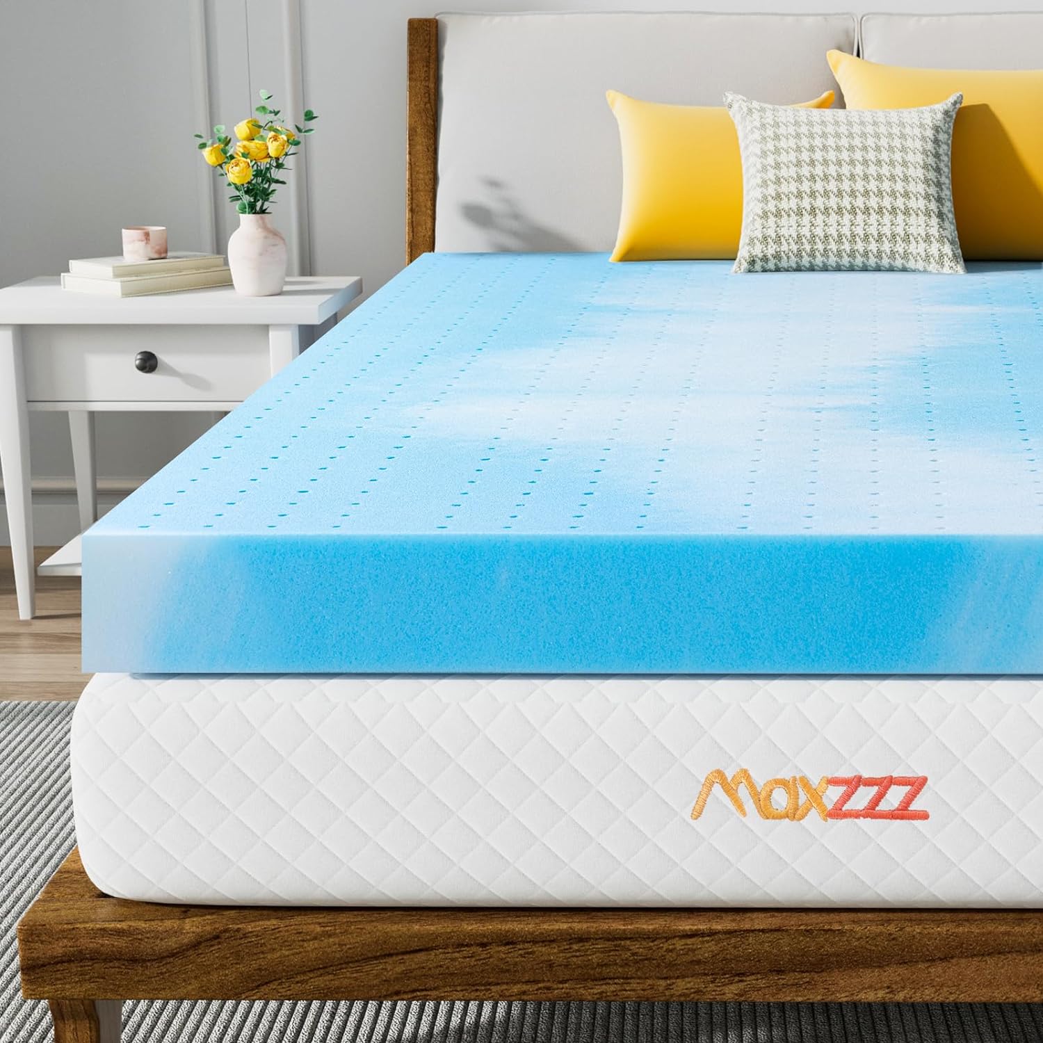 I have had other toppers but this is definitely the best one I have found. It gently holds you and adds fantastic comfort. It is firm, cool, and allows a restful night' sleep.