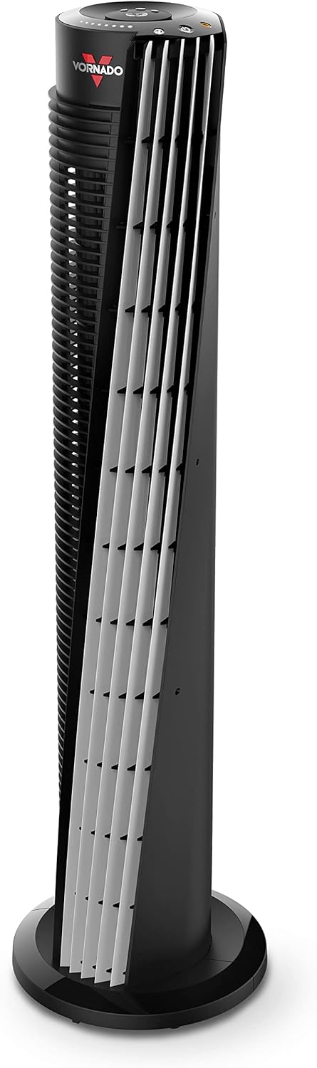 Vornado 184 Whole Room Air Circulator Tower Fan, 41, 184-41, Black