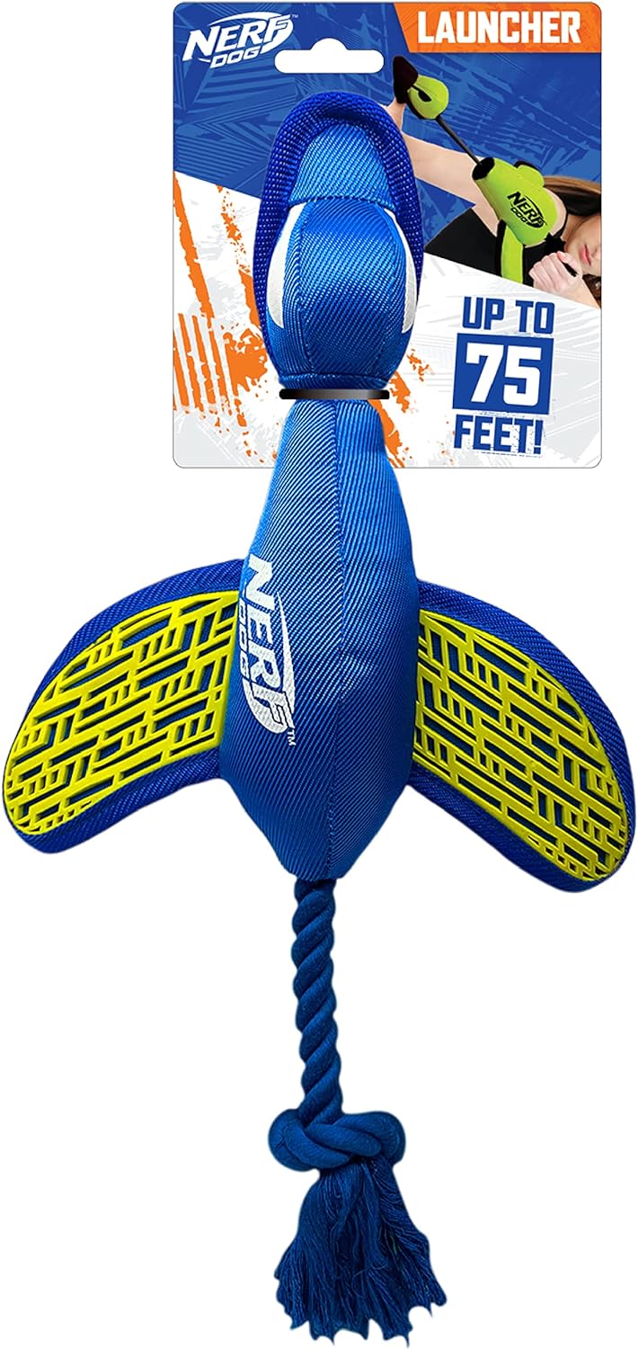 I've bought a few of these Nerf ducks for my dog and he absolutely loves them. They have reinforced stitching and are made of quality and tough material so they last awhile.