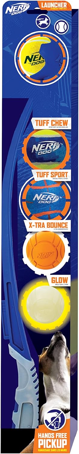 Bought these for our 2 year old pitty that loves fetch. Using everyday and still works well. The orange rubber ball is her favorite. She is a chewer and it is still in good shape. She shredded the tennis type balls, but that isnt unusual for her. Would recommend!