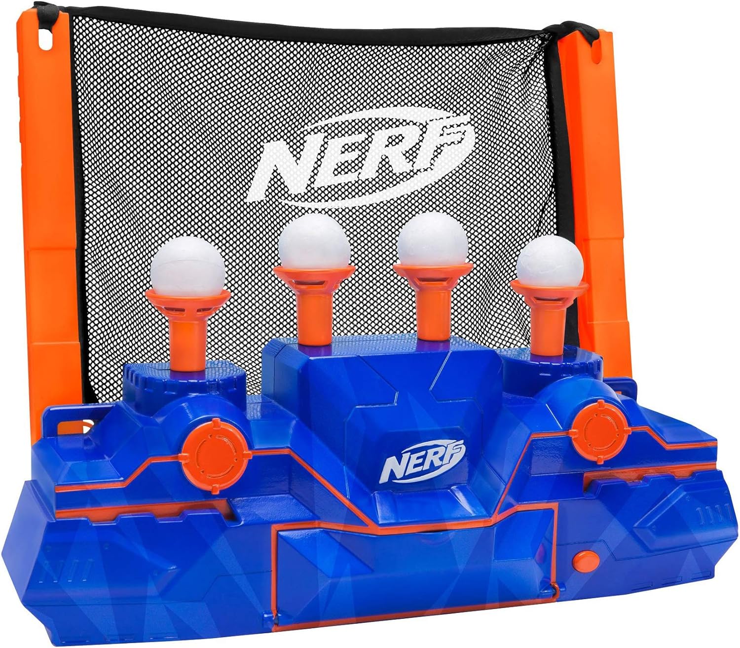 This target is really neat. My boys loved using it but it is a bit small. The balls are smaller than golf balls. Wish it was a bit easier to fold up & put back in the box when not using.