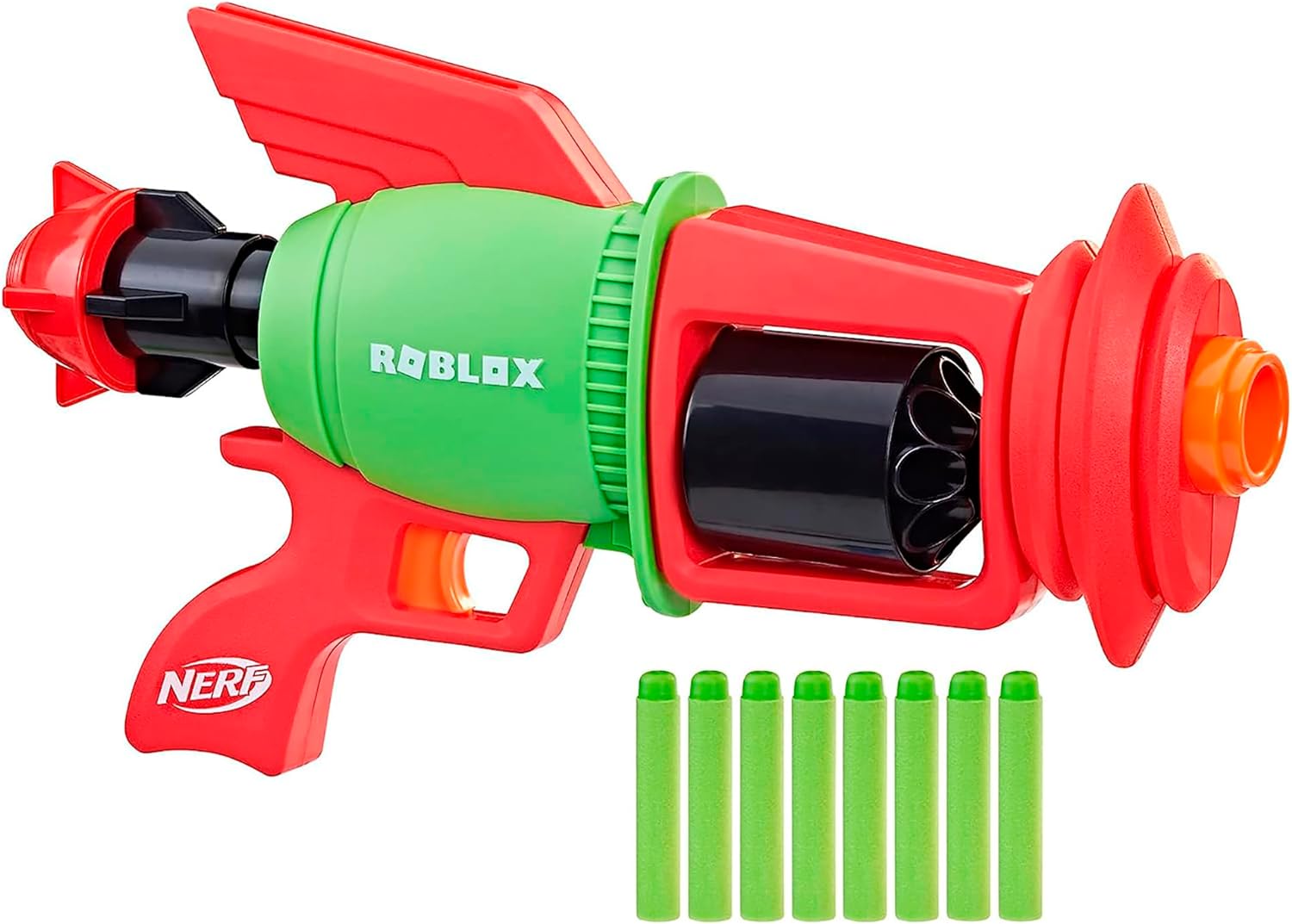 This was one was his favorite Christmas gifts, it was nice the gun took other darts he already had. It is thick and sturdy. Looks like its going to last. Also hes obsessed with roblox.