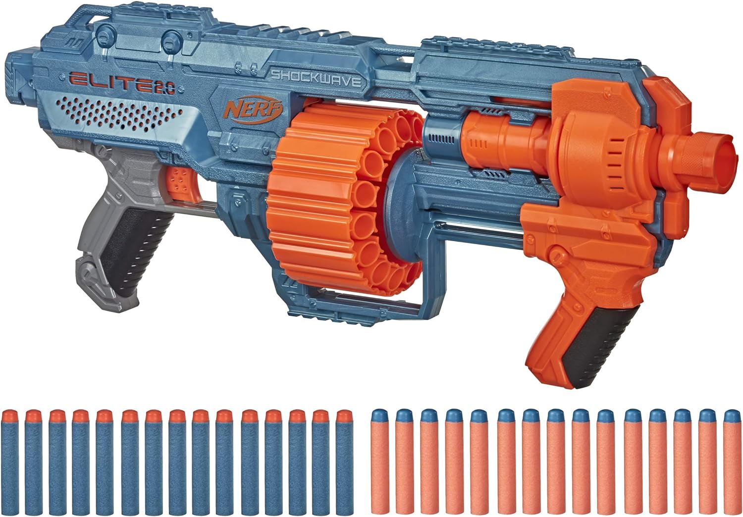 Teens have a way of saying things. And sometimes instead of providing the calm and safe environment that is so important for their development, I pick up a Nerf Blaster and let them have it. But the problem with the Blaster is that the chamber holds so few darts. The Nerf Elite 2.0 holds 15 darts with an additional 15 darts for backup. It' perfect right after your teen has chosen their words so carefully. Do the darts get stuck sometimes Of course. Those darts have been through things. They ha