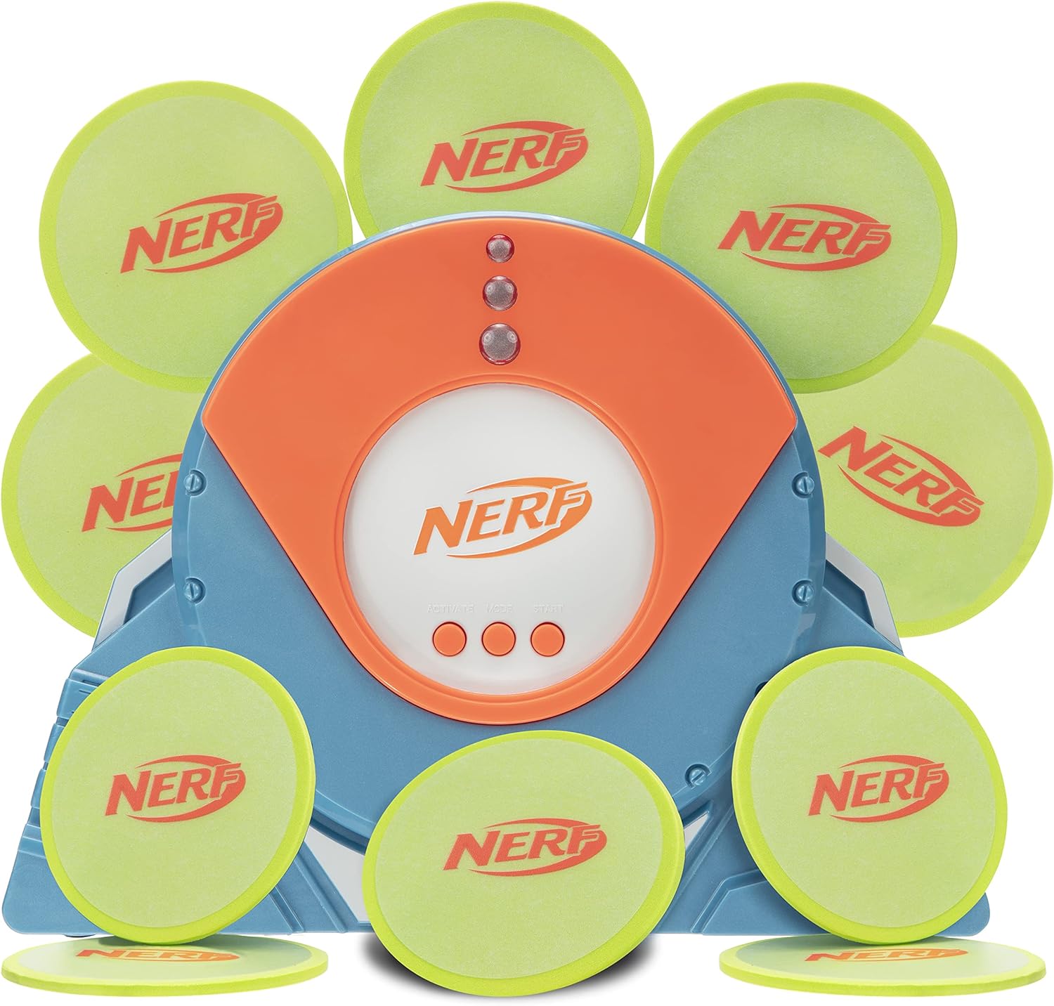 Nerf Skeet Shot Disc Launcher - Launches Discs Up to 6 ft  Launch in Multiple Directions - Perfect Your Aim - Amazon Exclusive