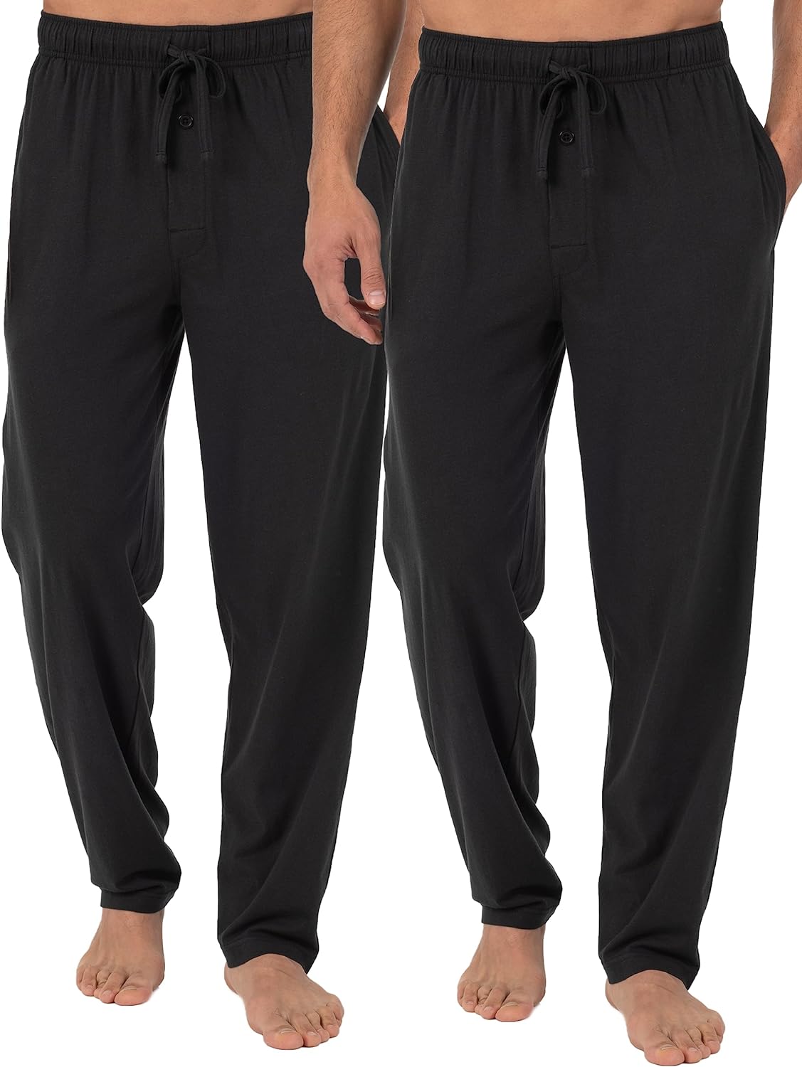 Fruit of the Loom Men' Extended Sizes Jersey Knit Sleep Pajama Lounge Pant (1 & 2 Packs)