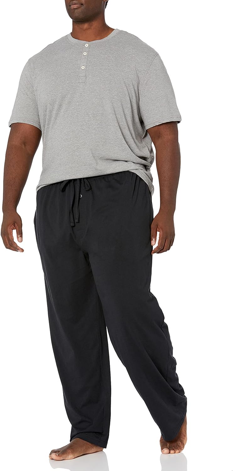 Fruit of the Loom Men' 2-Piece Jersey Knit Pajama Set