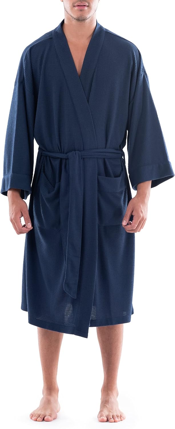 Fruit of the Loom mens Waffle Kimono Robe