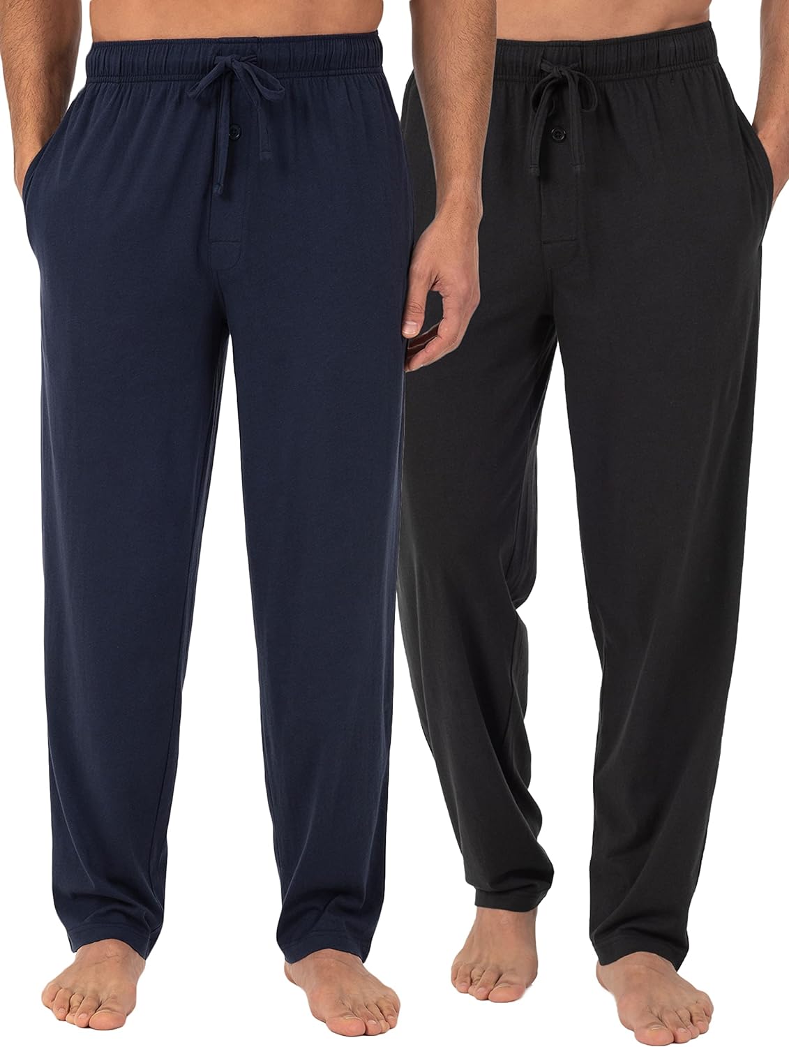 Fruit of the Loom Men' Extended Sizes Jersey Knit Sleep Pajama Lounge Pant (1 & 2 Packs)