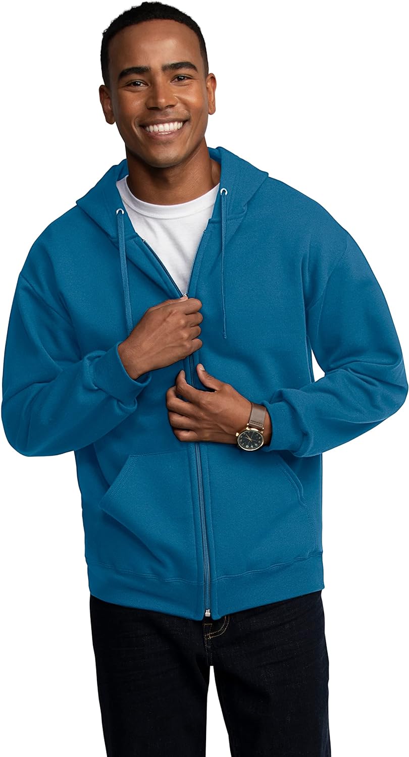 Fruit of the Loom Eversoft Fleece Hoodies, Pullover & Full Zip, Moisture Wicking & Breathable, Sizes S-4X