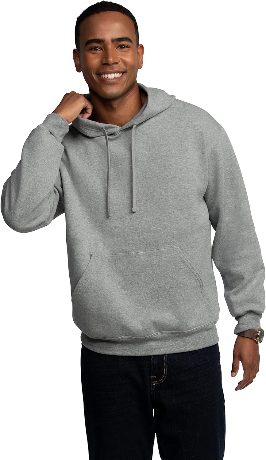 Fruit of the Loom Eversoft Fleece Hoodies, Pullover & Full Zip, Moisture Wicking & Breathable, Sizes S-4X