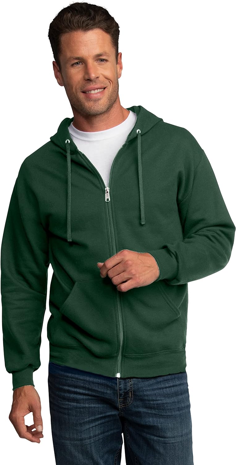 Fruit of the Loom Eversoft Fleece Hoodies, Pullover & Full Zip, Moisture Wicking & Breathable, Sizes S-4X