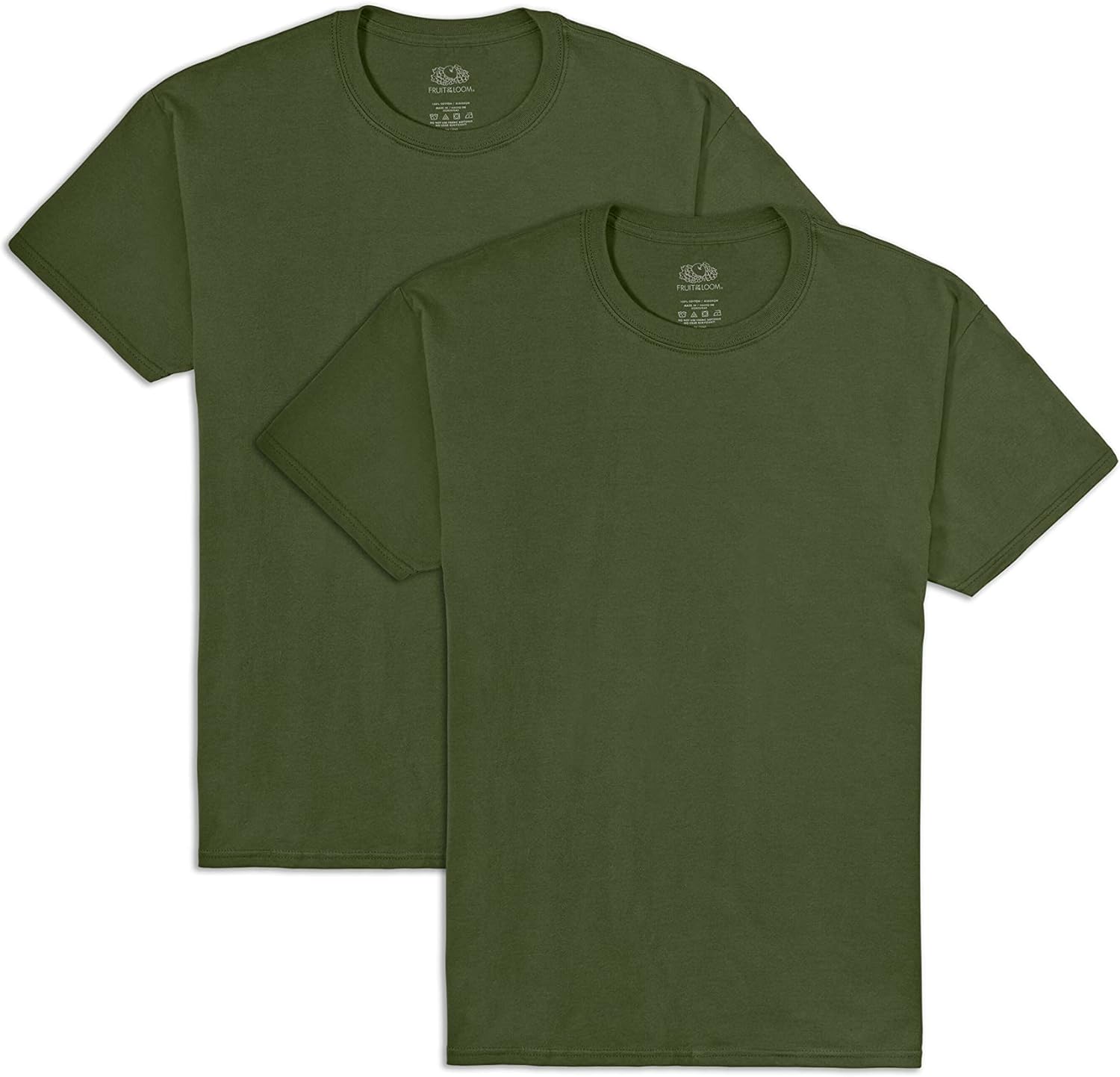 Fruit of the Loom Men' Eversoft Cotton T Shirts, Breathable & Moisture Wicking with Odor Control, Sizes S-4x