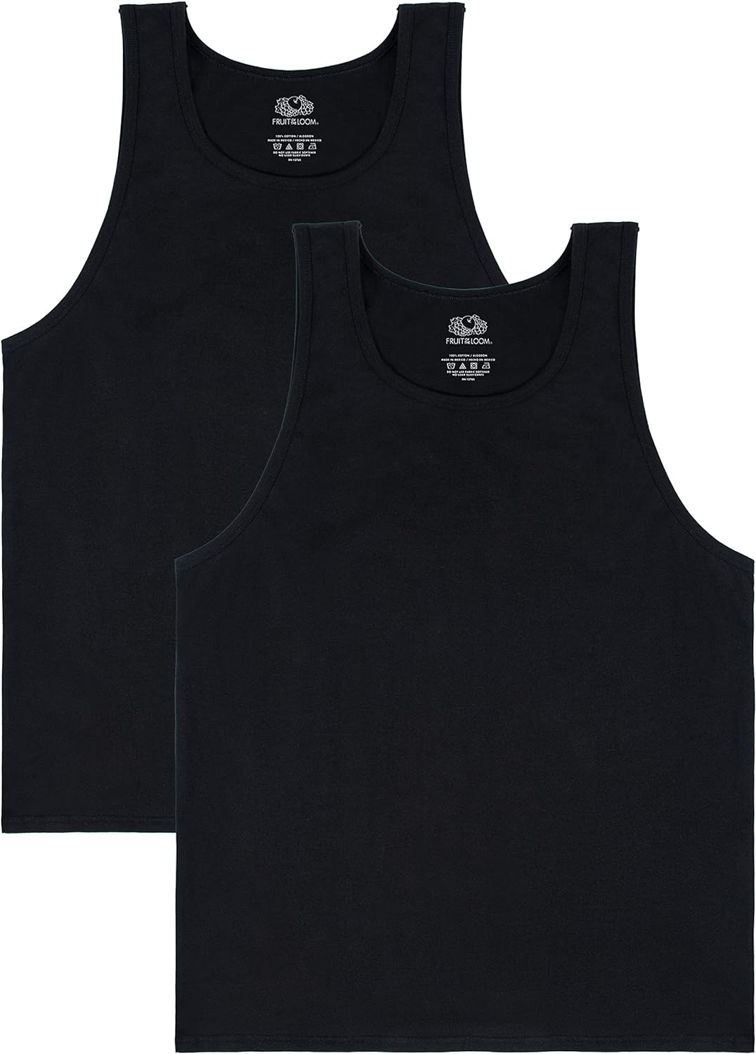 Fruit of the Loom Men' Eversoft Cotton Sleeveless T Shirts, Breathable & Moisture Wicking with Odor Control, Sizes S-4x