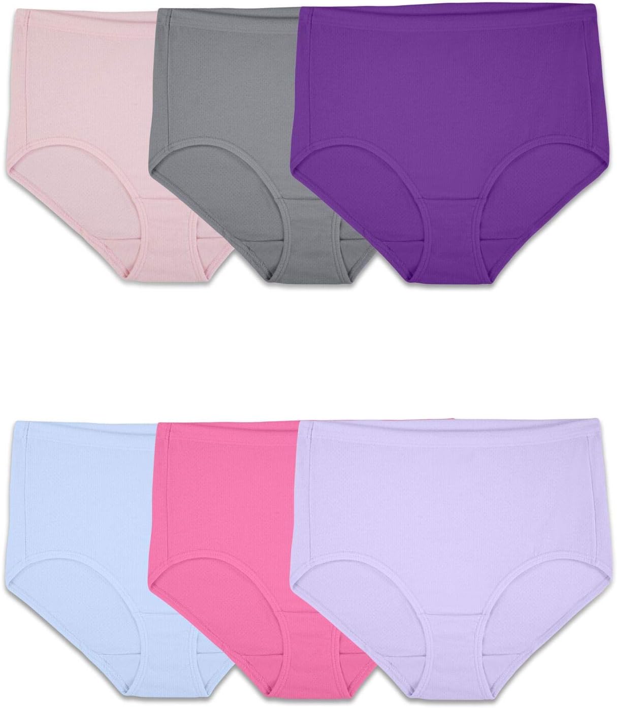 Fruit of the Loom Women' Breathable Underwear, Moisture Wicking Keeps You Cool & Comfortable, Available in Plus Size