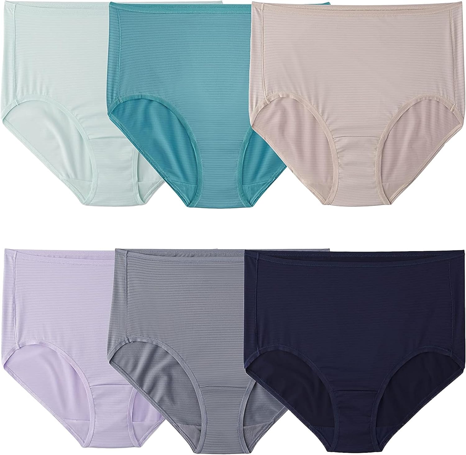 Fruit of the Loom Women' Breathable Underwear, Moisture Wicking Keeps You Cool & Comfortable, Available in Plus Size