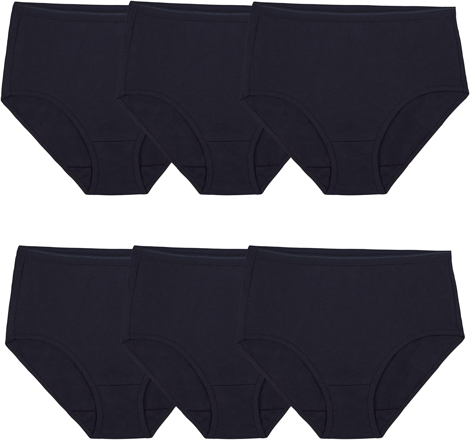 Fruit of the Loom Women' Eversoft Cotton Brief Underwear, Tag Free & Breathable, Available in Plus Size