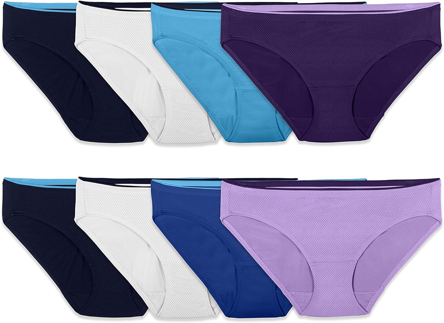 Fruit of the Loom Women' Breathable Underwear, Moisture Wicking Keeps You Cool & Comfortable, Available in Plus Size