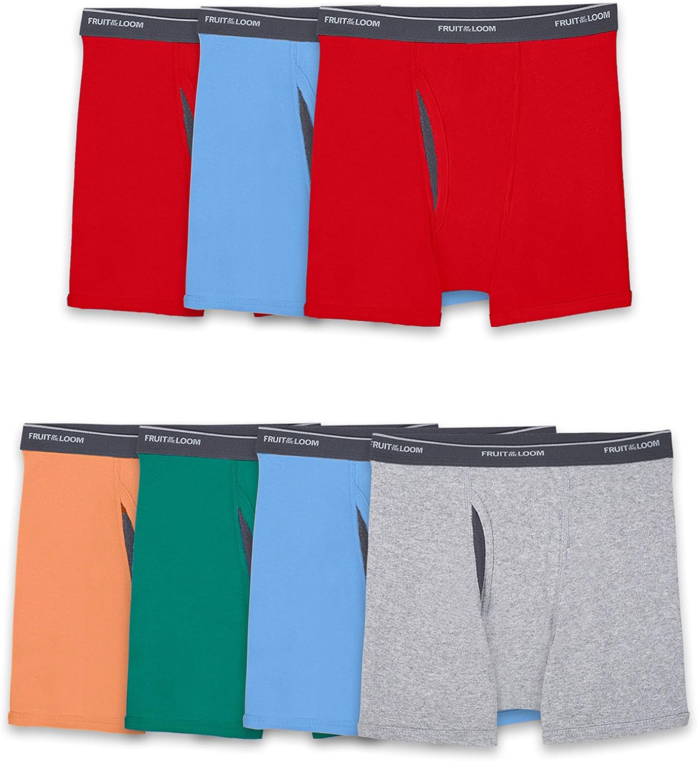 Fruit of the Loom Boys' Boxer Briefs with Coolzone Fly