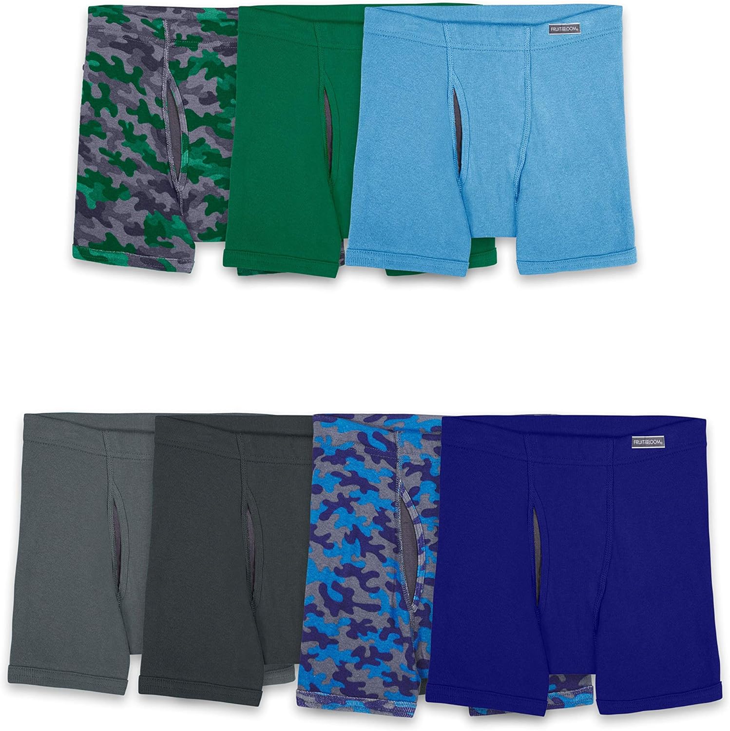 Fruit of the Loom Boys' Boxer Briefs with Coolzone Fly