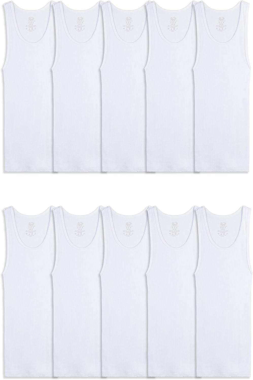 Fruit of the Loom Boys' Eversoft Cotton Undershirts, T Shirts & Tank Tops