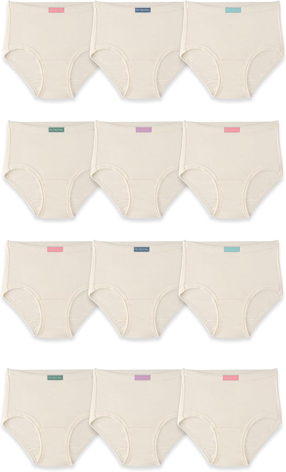 Fruit of the Loom Toddler Girls' Tag-Free Cotton Underwear