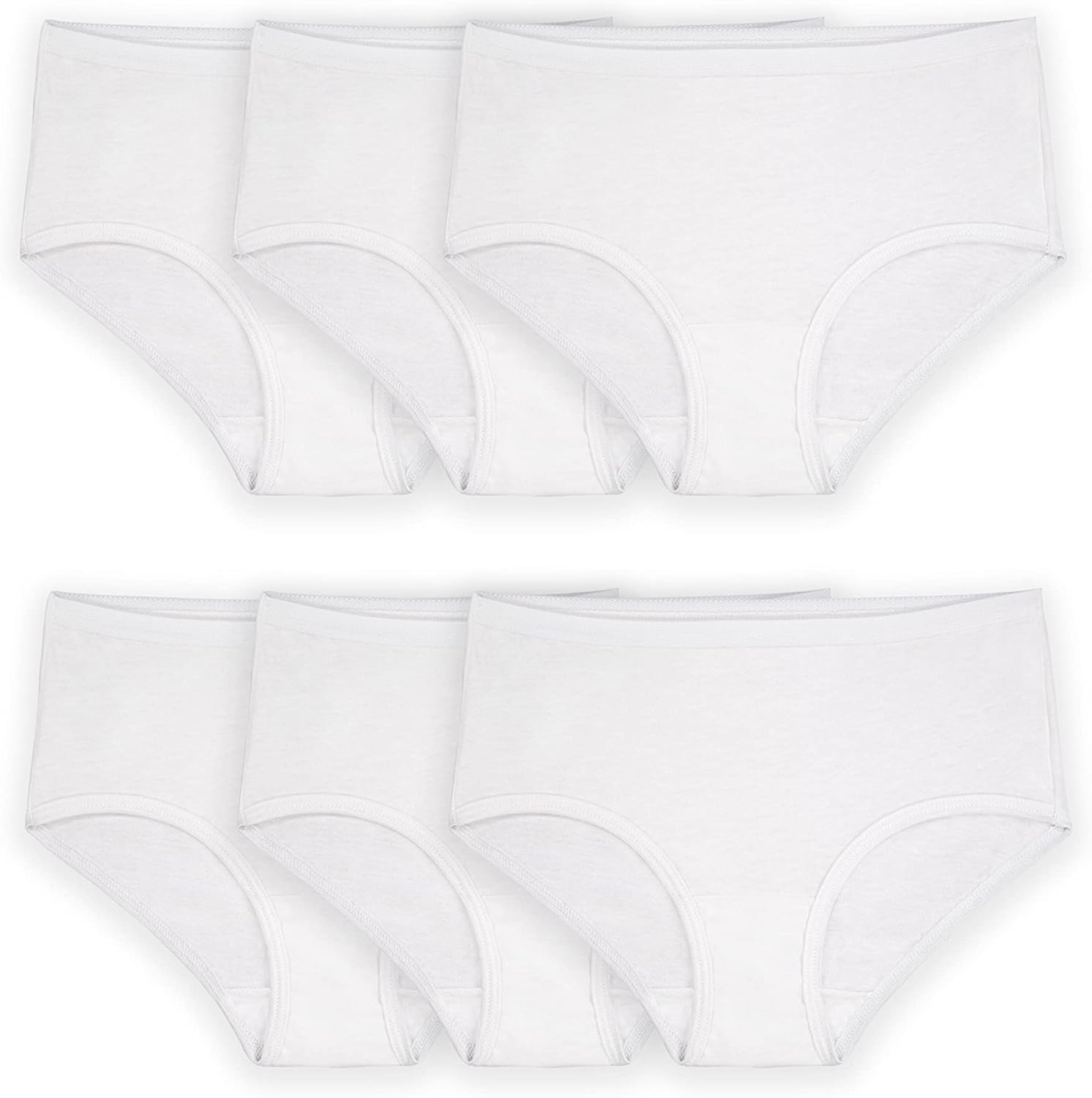 Fruit of the Loom Girls' Cotton Brief Underwear Multipacks