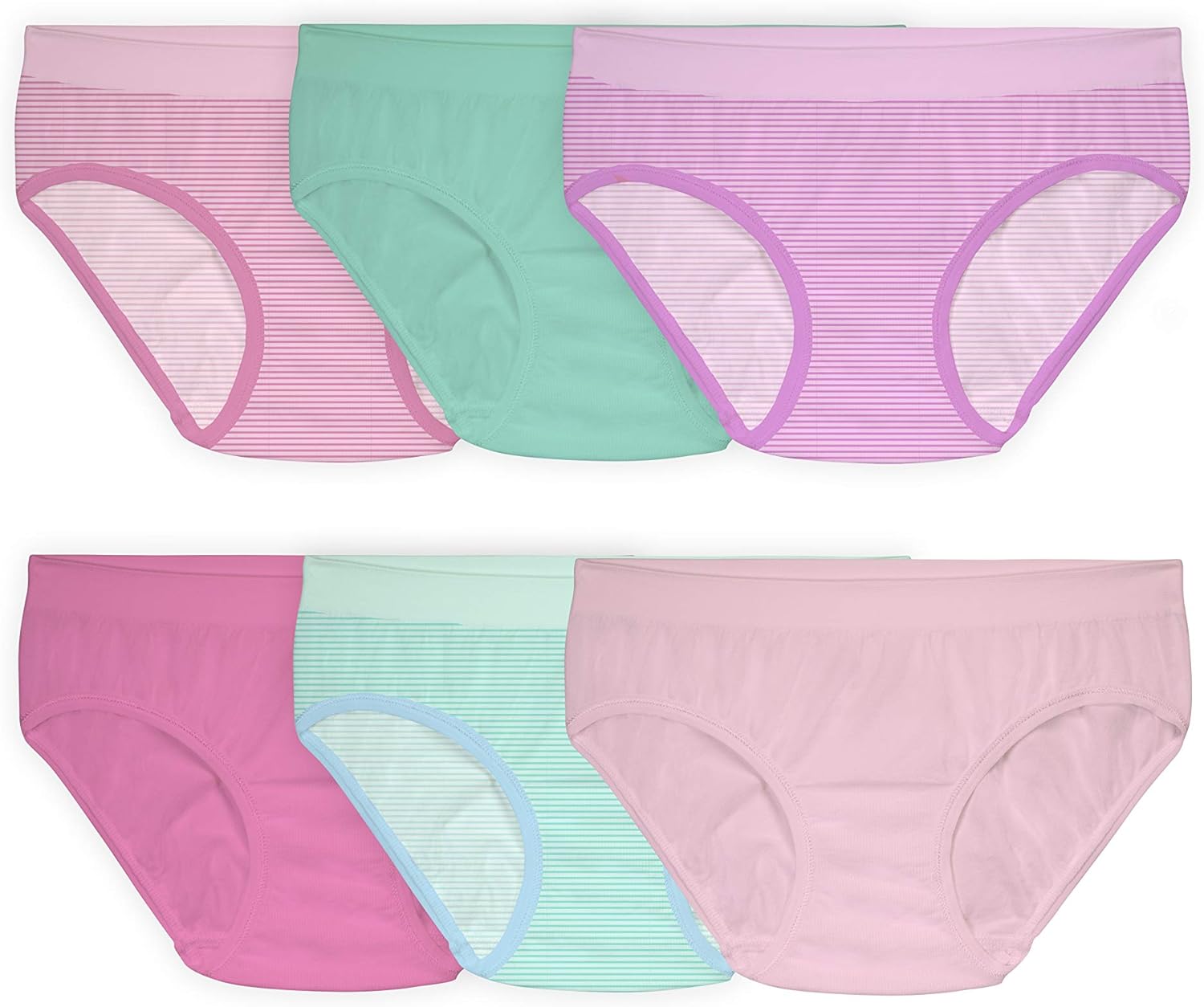 Fruit of the Loom Girls' Seamless Underwear Multipack