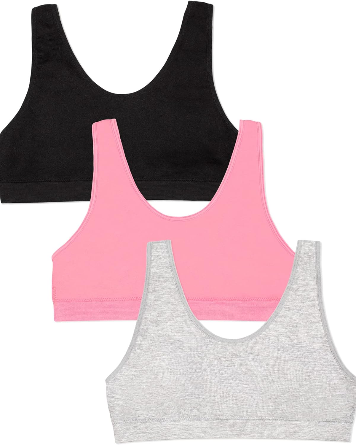 Fruit of the Loom Girls' Seamless Stretch Sport Bra