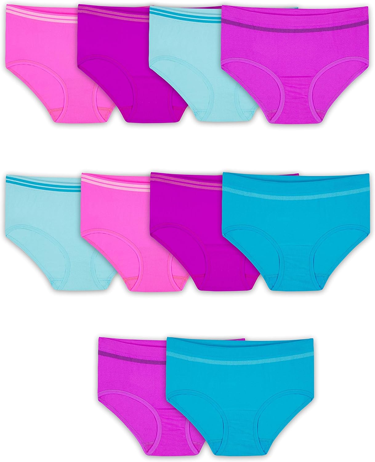 Fruit of the Loom Girls' Seamless Underwear Multipack