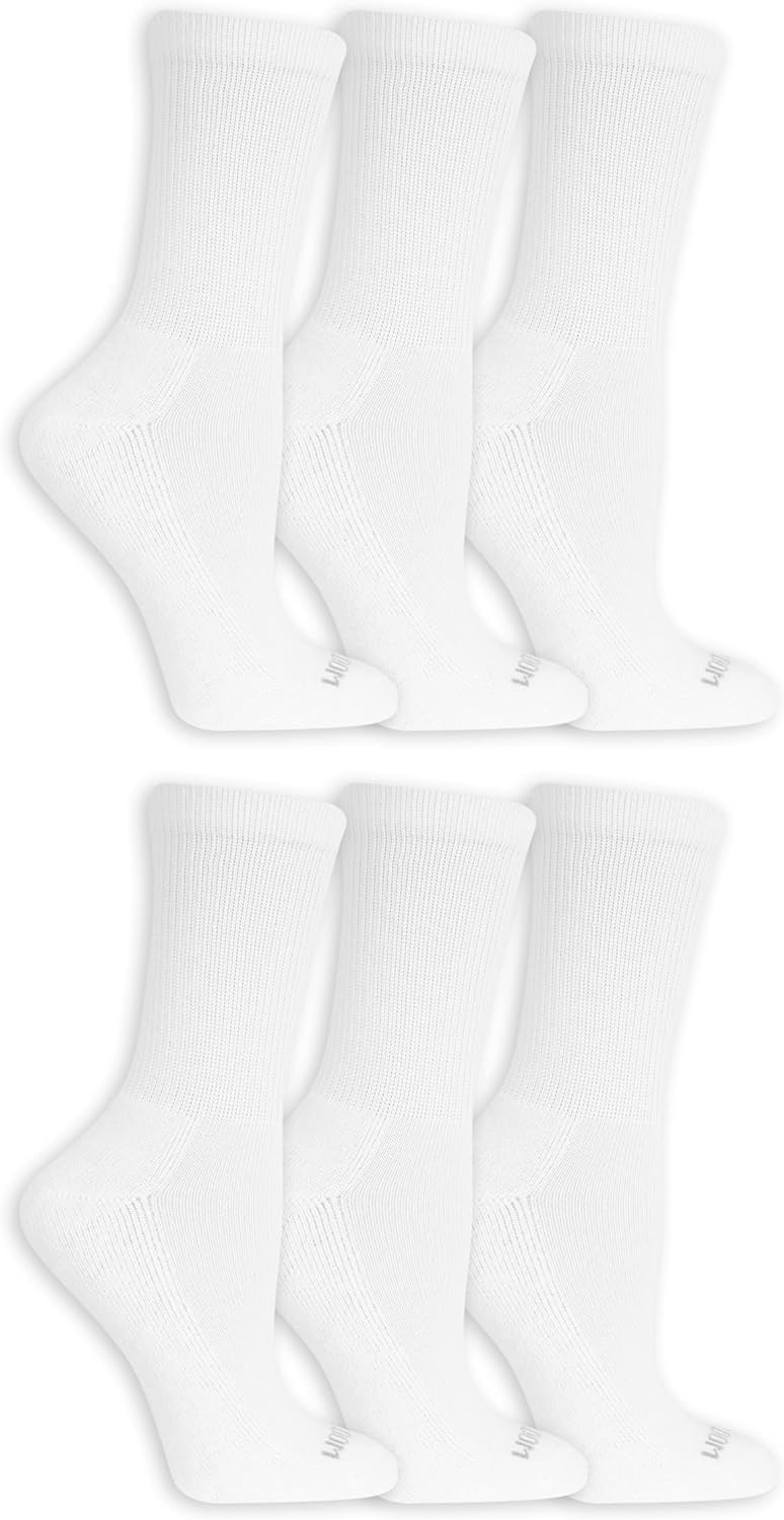 Fruit of the Loom Women' Everyday Soft Cushioned Socks-10 Pair Packs