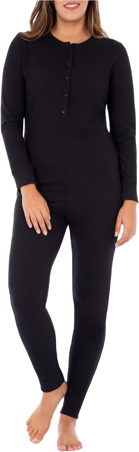 Fruit of the Loom womens Micro Waffle Premium Thermal Union Suit