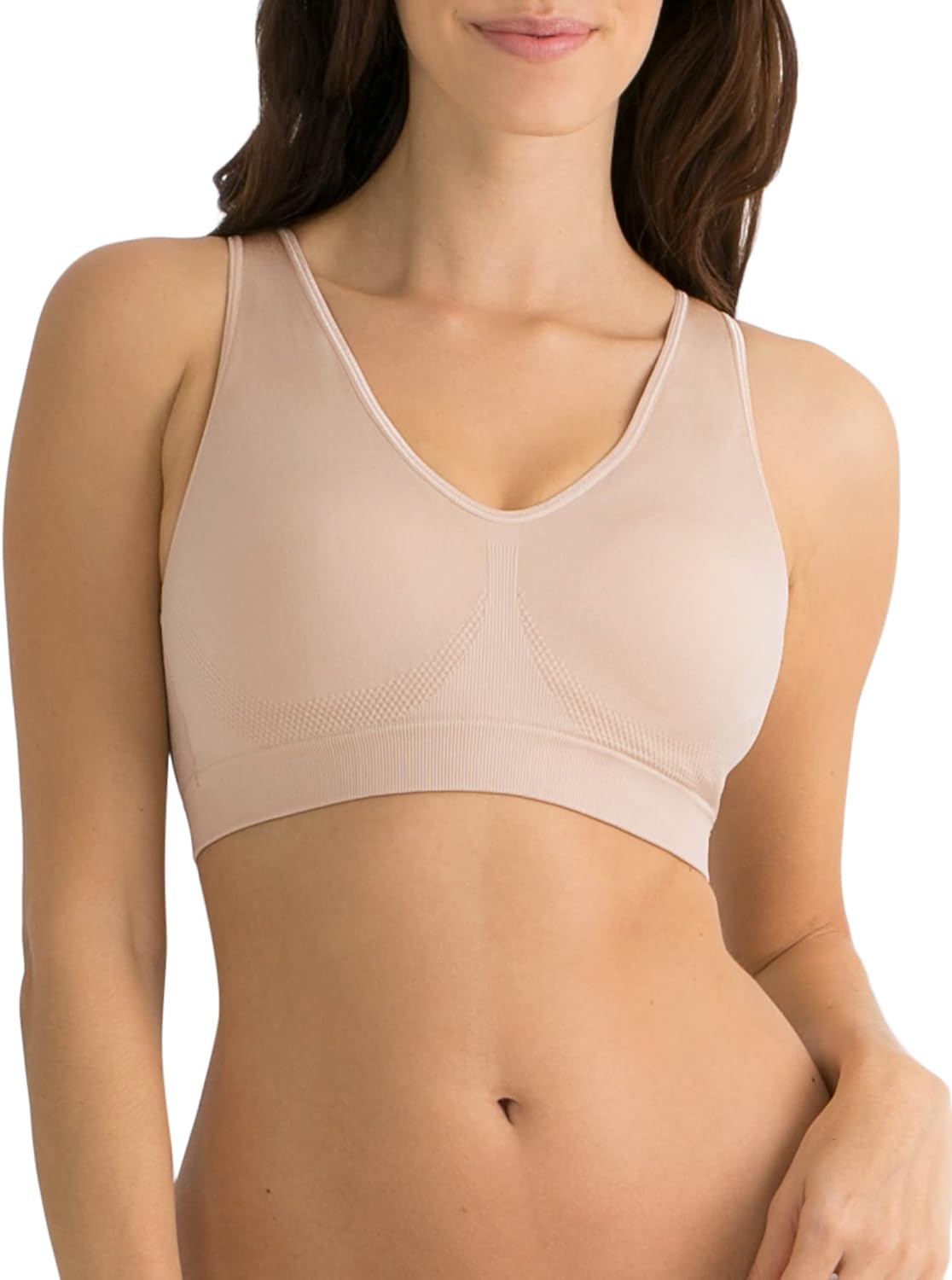 Fruit of the Loom Women' Seamless Pullover Bra With Built-in Cups