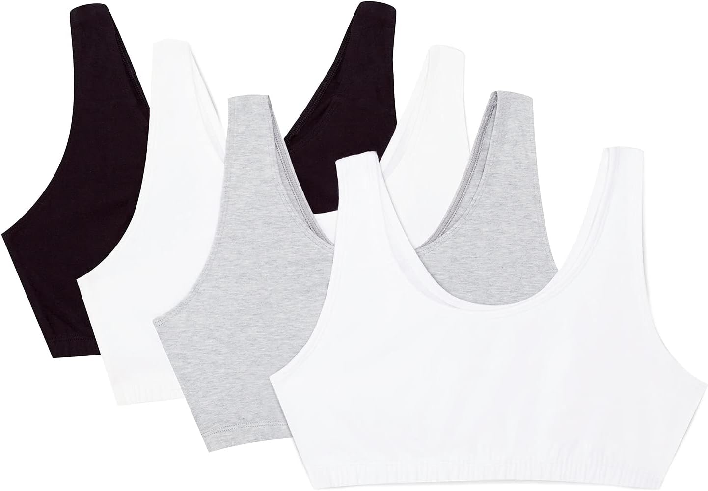 Fruit of the Loom Women' Built Up Tank Style Sports Bra Value Pack