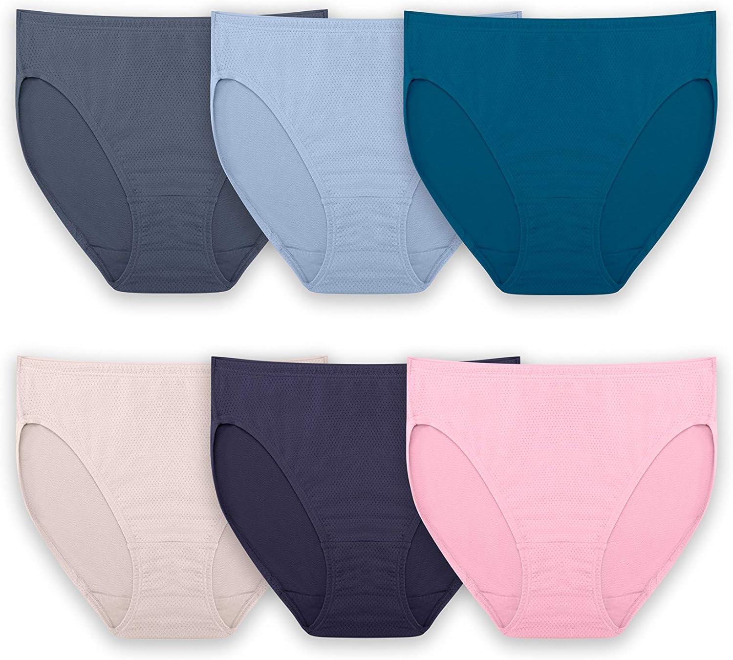 Fruit of the Loom Women' Breathable Underwear, Moisture Wicking Keeps You Cool & Comfortable, Available in Plus Size