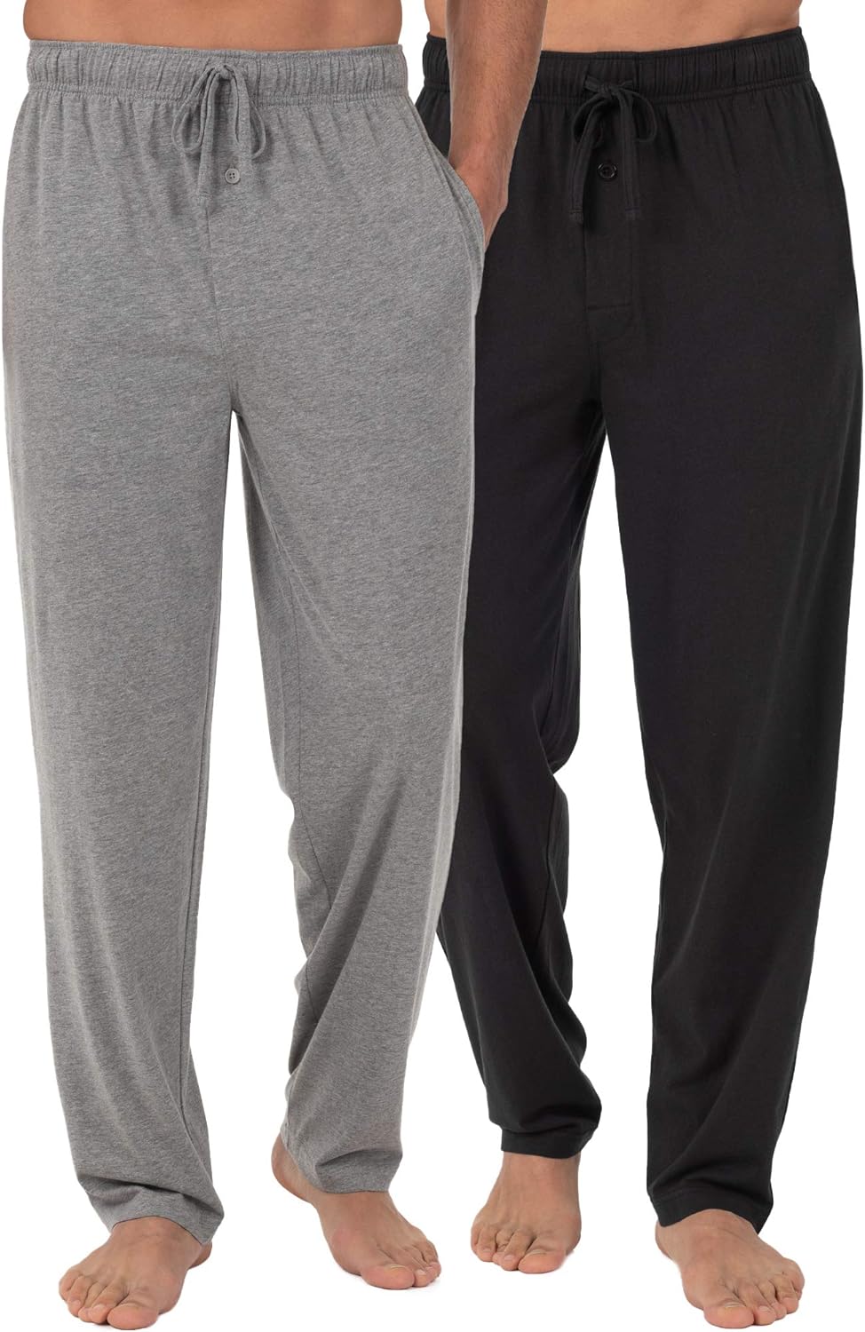 Fruit of the Loom Men' Extended Sizes Jersey Knit Sleep Pajama Lounge Pant (1 & 2 Packs)