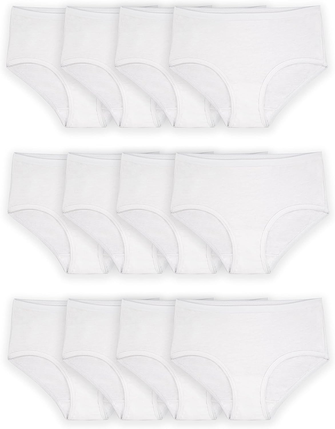 Fruit of the Loom Girls' Cotton Brief Underwear Multipacks