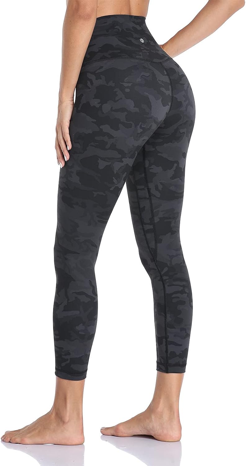 HeyNuts Essential 7/8 Leggings, High Waisted Pants Athletic Yoga Pants 25''