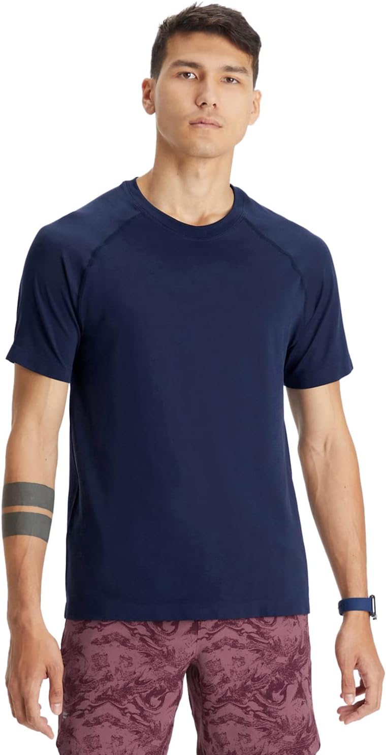 Fabletics Men' The Training Day Tee, Performance, Running, Workout, Gym, Breathable, 4-Way Stretch