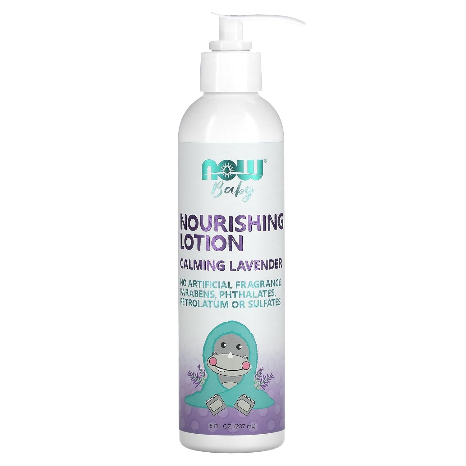 NOW Baby, Nourishing Lotion, Calming Lavender, Paraben Free, 8 Fluid Ounces