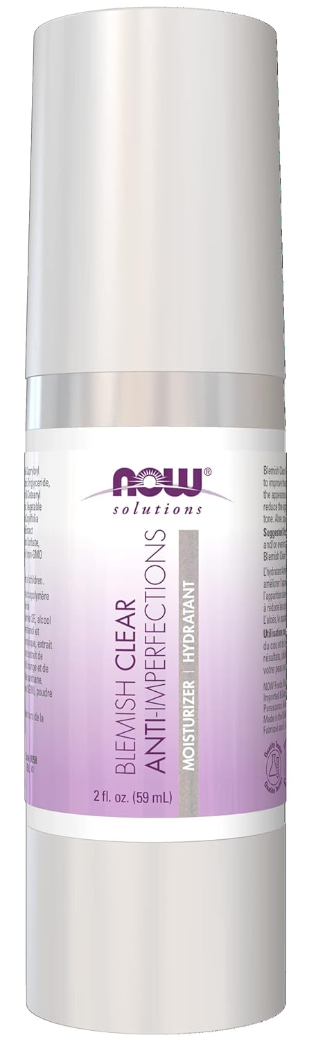 NOW Solutions, Blemish Clear Moisturizer, Improves Appearance With Skin Texture and Tone With Light-Weight Hydration, 2-Ounce