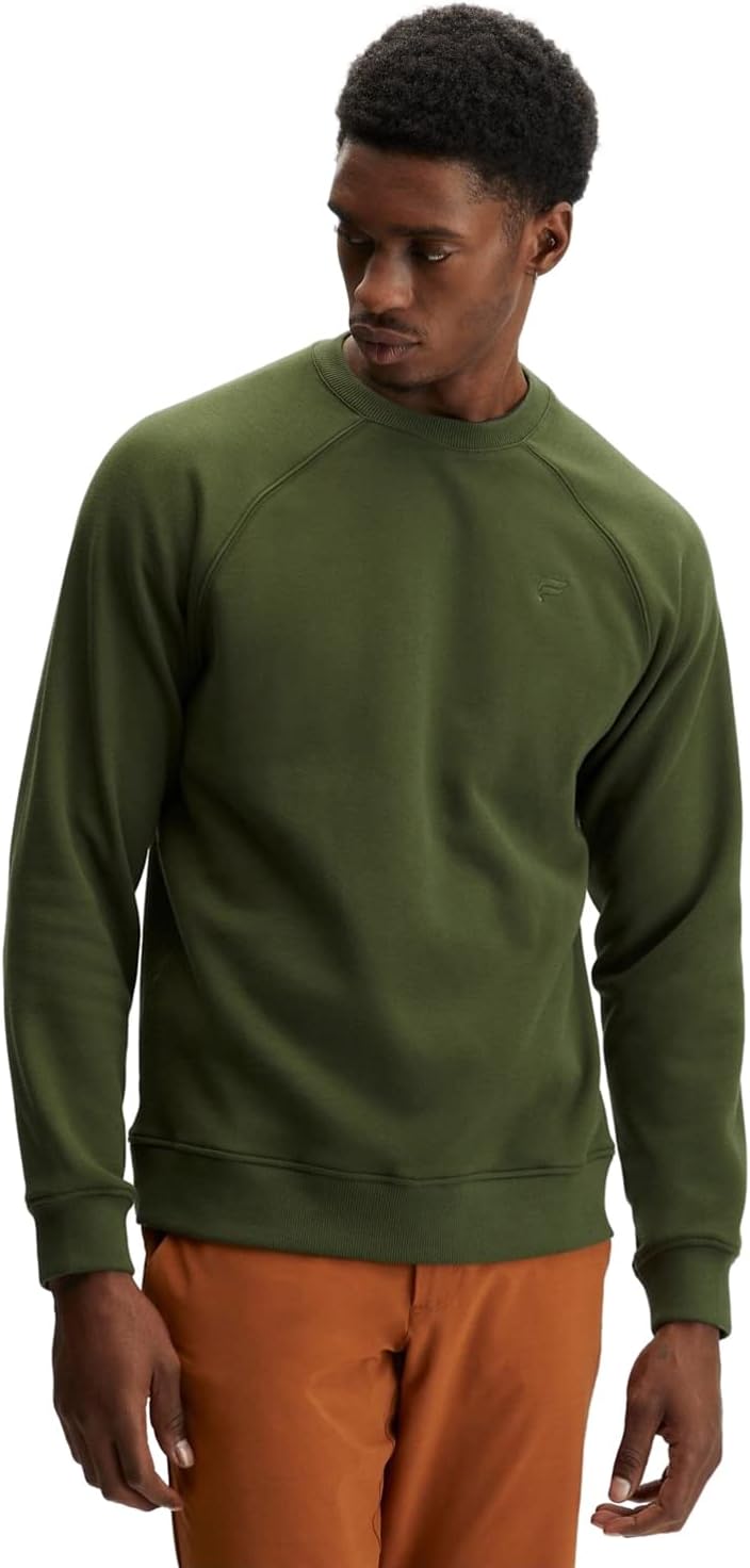 Fabletics Men' The Postgame Crew, Sweatshirt, Ultra Soft, Ultimate Comfort, Pullover, Loose Fit, Lounge, Cozy Fleece