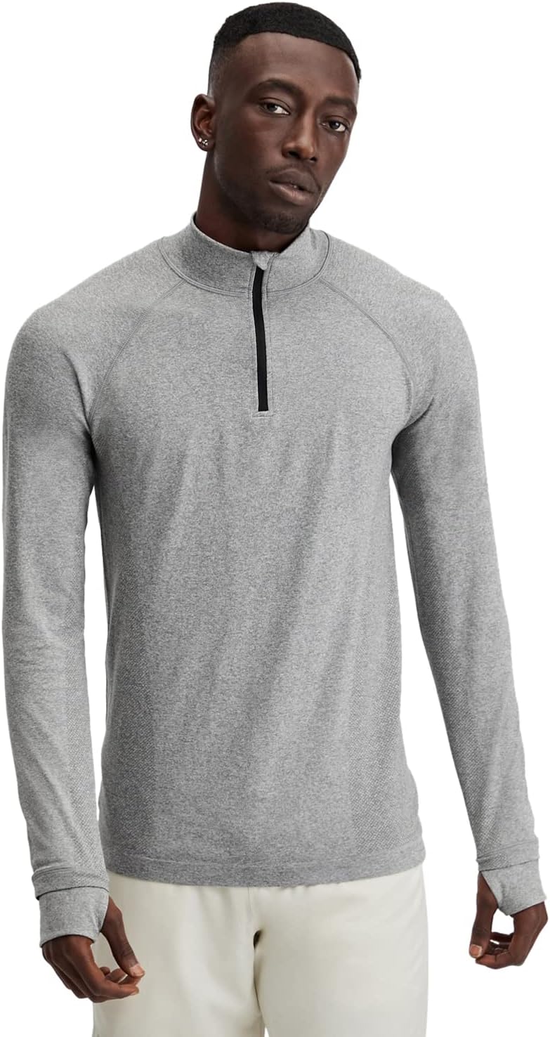 Fabletics Men' The Training Day 1/4 Zip, Training, Performance, Athletic, Breathable, 4-Way Stretch