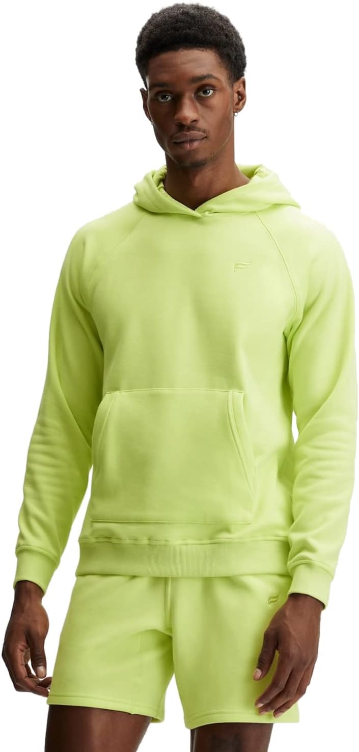 Fabletics Men' The Postgame Hoodie, Sport, Sweatshirt, Pullover, External Pocket, Cozy Fleece