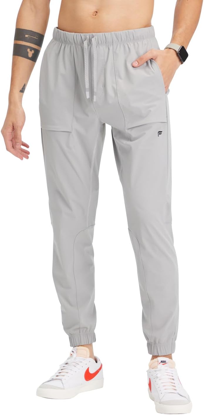 Fabletics Men' The One Jogger, Quick-Dry, Hidden Pockets, Zip Pockets, UPF Protection, Anti-Stink, Lightweight