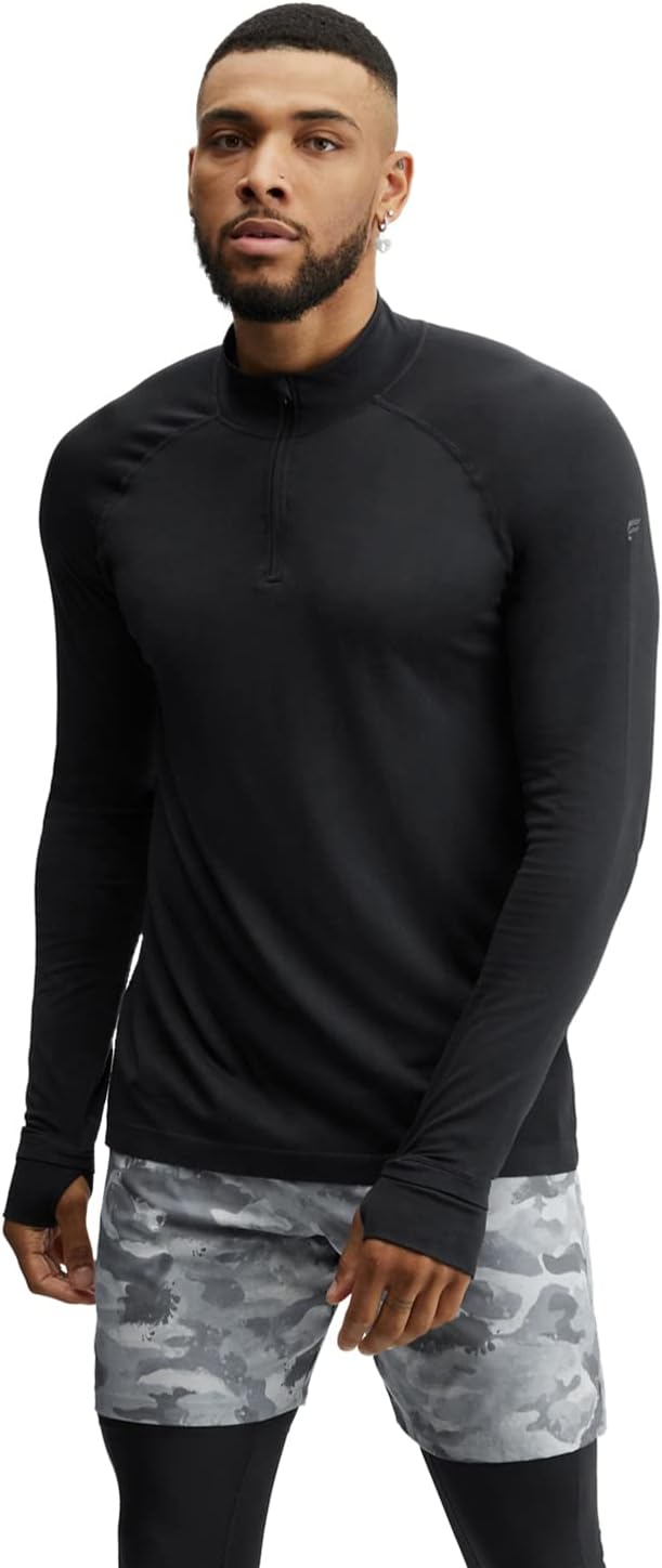 Fabletics Men' The Training Day 1/4 Zip, Training, Performance, Athletic, Breathable, 4-Way Stretch