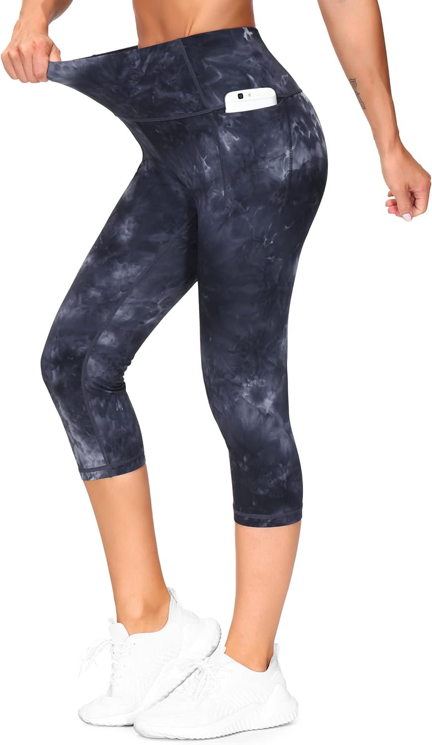 THE GYM PEOPLE Womens' Yoga Pants High Waist with Pocket Tummy Control