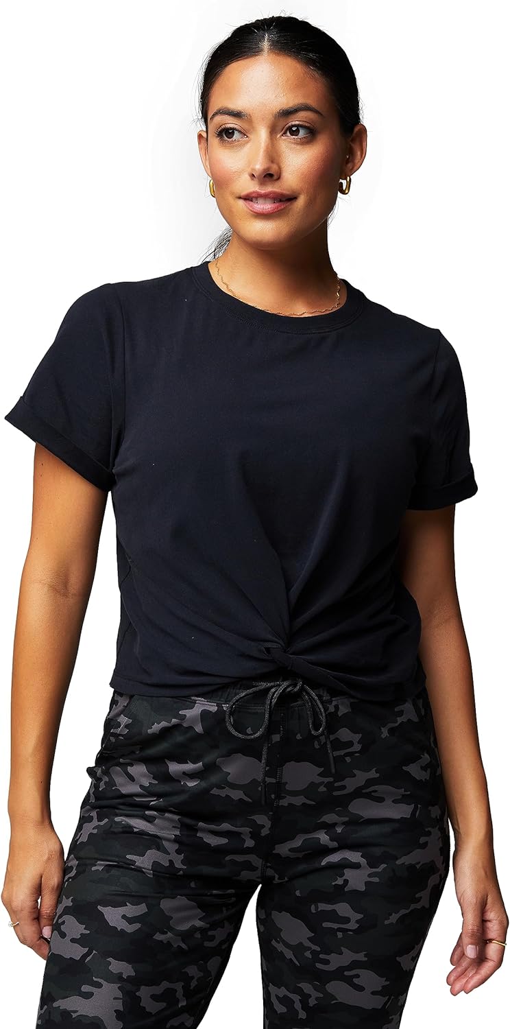 Fabletics Women' 100% Cotton Twist Knot Tee