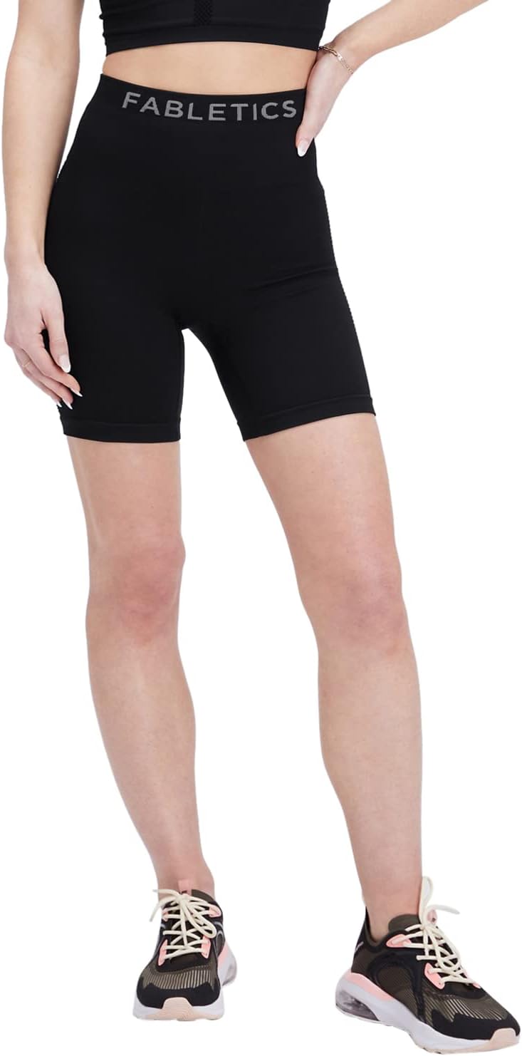 Fabletics Women' Sync Seamless High-Waisted 6'' Short, Compression, Running, Yoga, Training, Fitness, Seamless